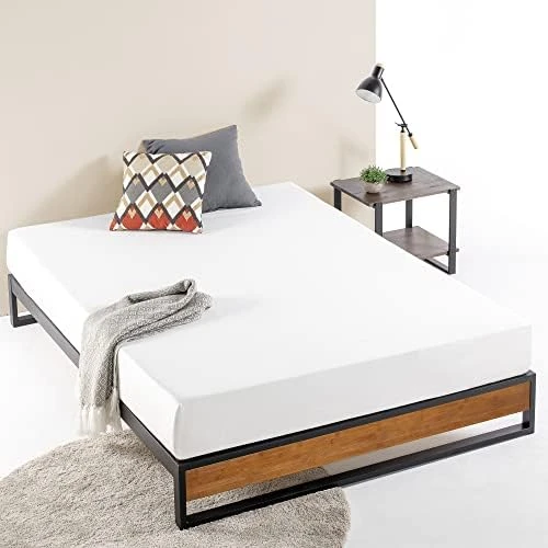 INUS GOOD DESIGN Award Winner Suzanne 6 Inch Bamboo And Metal Platforma Bed Frame / No Box Spring Needed / Wood Slat Support, Chestnut Brown, Queen 11 INUS GOOD DESIGN Award Winner Suzanne 6 Inch Bamboo And Metal Platforma Bed Frame / No Box Spring Needed / Wood Slat Support, Chestnut Brown, Queen - Image 9