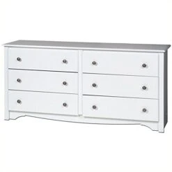 Monterey 4 Piece Set With 2 Wooden Nightstands 1 Bedroom Dresser And 1 Chest In White