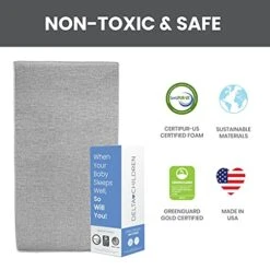 Delta Children Sweet Beginnings Dual Sided Baby Crib Mattress And Toddler Mattress, GREENGUARD Gold And CertiPUR-US Certified, Firm Plant-Based Foam, Waterproof, 5 Year Warranty, Made In USA -Delta Children Shop 41IuhngacgS