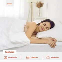 9 Inch Multi-Layered Memory Foam Queen Mattress, White -Delta Children Shop 41JBsNXqNTL