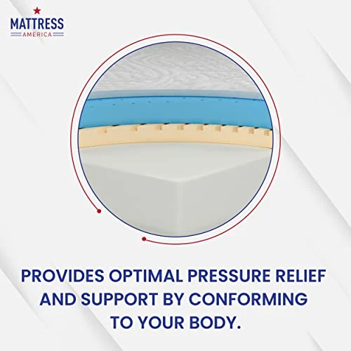 12 Inch Revive Gel Memory Foam Mattress Full Comfort | Advanced Gel Technology To Maintain Body Temperature | CertiPUR-US Certified | California King 6 12 Inch Revive Gel Memory Foam Mattress Full Comfort | Advanced Gel Technology To Maintain Body Temperature | CertiPUR-US Certified | California King - Image 4