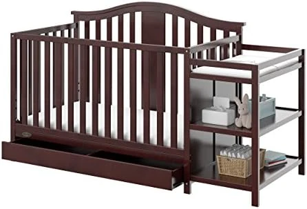 Graco Solano 5-in-1 Convertible Crib With Drawer (Espresso) – GREENGUARD Gold Certified, Crib With Drawer Combo, Includes Full-Size Nursery Storage Drawer, Converts To Toddler Bed And Full-Size Bed 13 Graco Solano 5-in-1 Convertible Crib With Drawer (Espresso) – GREENGUARD Gold Certified, Crib With Drawer Combo, Includes Full-Size Nursery Storage Drawer, Converts To Toddler Bed And Full-Size Bed - Image 11