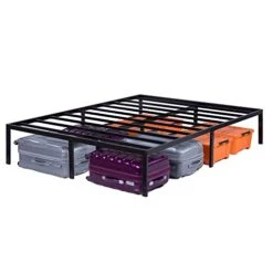 14 Inch Deluxe Dura Steel Slat Bed Frame, Full, Black -Delta Children Shop 41KD3bVS1eL