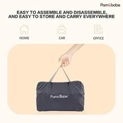 Pamo Babe Bedside Bassinet For Baby Crib 8 Adjustable Heights Foldable Bassinet Sleeper With Mattress Cover -Delta Children Shop 41KFWg2HEML