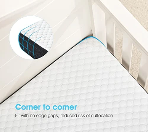 UBBCARE Waterproof Pack And Play Mattress, 38x26x3 Inches Memory Foam Playpen Mattress, Dual-Side Crib Mattress For Baby & Toddler 8 UBBCARE Waterproof Pack And Play Mattress, 38x26x3 Inches Memory Foam Playpen Mattress, Dual-Side Crib Mattress For Baby & Toddler - Image 6