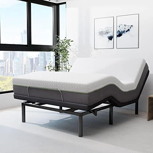 - E4 Split Head Flex Top King Size Adjustable Bed Frame Set With 12" Copper Gel Infused Memory Foam Mattress Medium Firm, 120-Night Trial 12 - E4 Split Head Flex Top King Size Adjustable Bed Frame Set With 12" Copper Gel Infused Memory Foam Mattress Medium Firm, 120-Night Trial - Image 10