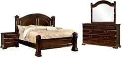 Of America FOA Oulette 4pc Cherry Solid Wood Bedroom Set-Queen+Nightstand+Dresser+Mirror -Delta Children Shop 41KTfoAwu8L. AC