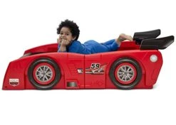 Delta Children Grand Prix Race Car Toddler & Twin Bed - Made In USA, Red -Delta Children Shop 41LNdHcAJWL