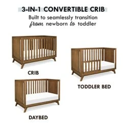 DaVinci Otto 3-in-1 Convertible Crib In Walnut, Greenguard Gold Certified 11 DaVinci Otto 3-in-1 Convertible Crib In Walnut, Greenguard Gold Certified -Delta Children Shop 41LU551qC2L