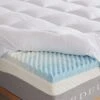 Dual Layer 4 Inch Memory Foam Mattress Topper, Twin Size, 2 Inch Gel Memory Foam Plus 2 Inch Extra Thick Pillowtop Cover, Pressure Relieve Soft Mattress Pad 1 Dual Layer 4 Inch Memory Foam Mattress Topper, Twin Size, 2 Inch Gel Memory Foam Plus 2 Inch Extra Thick Pillowtop Cover, Pressure Relieve Soft Mattress Pad -Delta Children Shop 41LZpdOBP1L