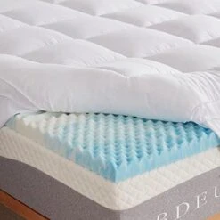 Dual Layer 4 Inch Memory Foam Mattress Topper, Twin Size, 2 Inch Gel Memory Foam Plus 2 Inch Extra Thick Pillowtop Cover, Pressure Relieve Soft Mattress Pad 15 Dual Layer 4 Inch Memory Foam Mattress Topper, Twin Size, 2 Inch Gel Memory Foam Plus 2 Inch Extra Thick Pillowtop Cover, Pressure Relieve Soft Mattress Pad -Delta Children Shop 41LZpdOBP1L. AC
