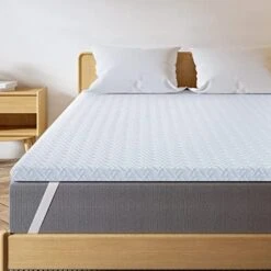 3 Inch Mattress Topper Queen - Cool Gel Memory Foam Mattress Topper Extra Firm Bed Topper With Bamboo Cover, Hard Mattress Topper For Back Pain Relief, CertiPUR-US Certified -Delta Children Shop 41LwtRcr5RL. AC