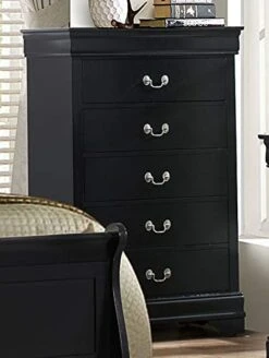 Classic Louis Philippe Styling Black 5Pc Queen Bedroom Set(Q/D/M/N/C) -Delta Children Shop 41LzEXcYv3L