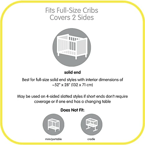 BreathableBaby Breathable Mesh Crib Liner – Classic Collection – White – Fits Full-Size Solid End Cribs Only – Anti-Bumper 6 BreathableBaby Breathable Mesh Crib Liner – Classic Collection – White – Fits Full-Size Solid End Cribs Only – Anti-Bumper - Image 4