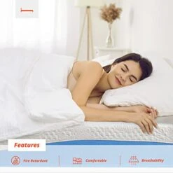 Wave Gel Infused Memory Foam Mattress, 10'' H, Full, Blue -Delta Children Shop 41N66nlxLBL