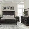 Va Wood Bedroom Set, King Panel Bed, Dresser, Mirror, Two Nightstands, Vintage Black 1 Va Wood Bedroom Set, King Panel Bed, Dresser, Mirror, Two Nightstands, Vintage Black -Delta Children Shop 41NMjz0WkAL