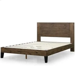 Tonja Platform Bed, Brown, Full & 13 Inch Euro Top Pocket Spring Hybrid Mattress/Pressure Relief/Pocket Innersprings For Motion Isolation/Bed-in-a-Box, Full,White -Delta Children Shop 41NO6QH7dIL. AC 1