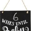 Primitives By Kathy Chalk Art Box Sign, Weeks Until Baby