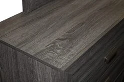 Furniture 4PC Full Bed + Dresser + Mirror + Nightstand, Gray -Delta Children Shop 41O1eAXdEwL 2