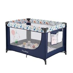 Pamo Babe Portable Crib Baby Playpen With Mattress And Carry Bag (Blue) 16 Pamo Babe Portable Crib Baby Playpen With Mattress And Carry Bag (Blue) -Delta Children Shop 41O8J qdJrL