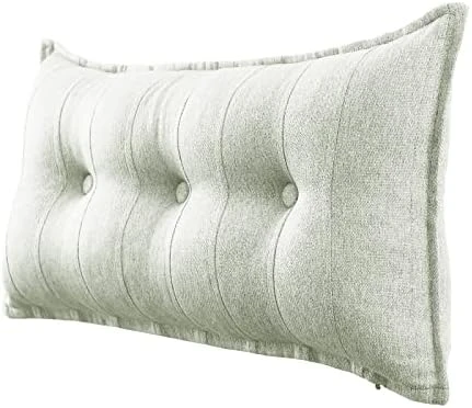 Ergonomics Headboard For Full Size Bed, Button Tufted Padded Headboards, Portable Dorm Room Head Boards No Need To Assembly Grey Linen 14 Ergonomics Headboard For Full Size Bed, Button Tufted Padded Headboards, Portable Dorm Room Head Boards No Need To Assembly Grey Linen - Image 12