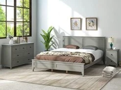 Droom Sets, 5 Pieces Bedroom Sets With King Size Bed, 2 Nightstand End Table, Dresser And Chest, Wood Bedroom Furniture Set (Gray_King, 5 Piece) -Delta Children Shop 41OTM0RYZRL. AC