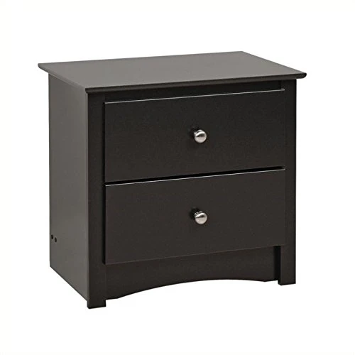 Contemporary 3 Piece Bedroom Set With Bedroom Dresser And 2 Piece 2-Drawer Nightstand In Black 8 Contemporary 3 Piece Bedroom Set With Bedroom Dresser And 2 Piece 2-Drawer Nightstand In Black - Image 6