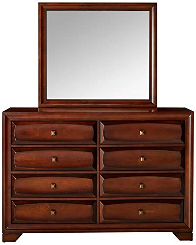 Oakland 139 Antique Oak Finish Wood Bed Room Set, Queen Storage Bed, Dresser, Mirror, 2 Night Stands 4 Oakland 139 Antique Oak Finish Wood Bed Room Set, Queen Storage Bed, Dresser, Mirror, 2 Night Stands - Image 2