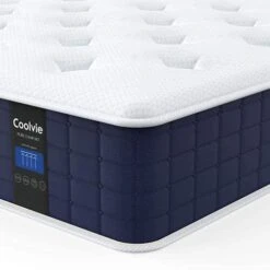 Twin XL Mattress, 10 Inch Twin XL Size Hybrid Mattress, Individual Pocket Springs With Memory Foam, Bed In In A Box, Cooler Sleep With Pressure Relief And Support