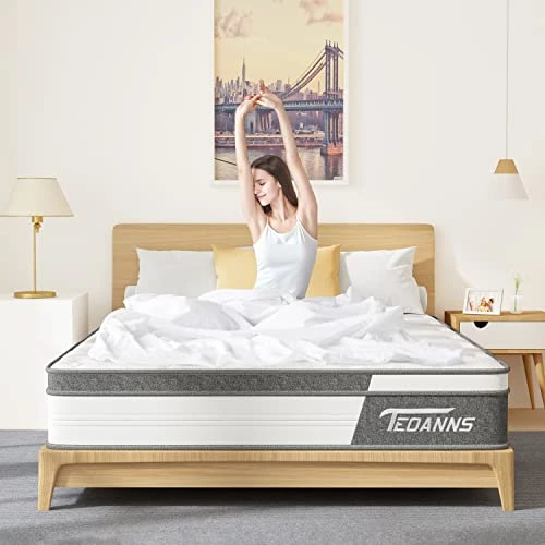 Queen Size Mattress, 10 Inch Memory Foam Mattress Bed In A Box, Hybrid Mattress Queen Size For Pressure Relief & Supportive, CertiPUR-US, 100 Nights Trial 7 Queen Size Mattress, 10 Inch Memory Foam Mattress Bed In A Box, Hybrid Mattress Queen Size For Pressure Relief & Supportive, CertiPUR-US, 100 Nights Trial - Image 5