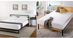 INUS Trisha Metal Platforma Bed Frame / Wood Slat Support / No Box Spring Needed / Easy Assembly, Queen -Delta Children Shop 41QGAZOo7mL. AC