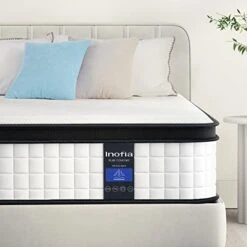 Full Size Mattress 10 Inch, Hybrid Full Mattress In A Box, Breathable Comfortable Mattress, Supportive & Pressure Relief, Full,101-Night Trial, 10 Year Support