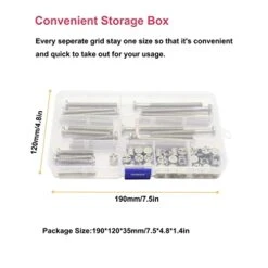 M6 Baby Crib Bolts Replacement Kit, CSeao 50pcs M6x30mm/ 40mm/ 50mm/ 60mm/ 70mm Zinc Plated Socket Cap Screw Kit For Chairs Bunkbed Cot Furniture -Delta Children Shop 41RU7ZzpWRL