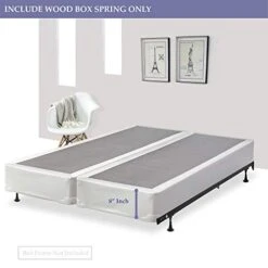 Fully Assembled Wood Traditional Box Spring/Foundation For Mattress, King Size, White -Delta Children Shop 41RYI0ncGUL
