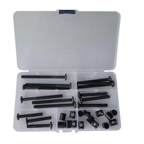 Black Baby Bed Crib Screws Hardware Replacement Kit 15-Set M6x40/50/60/70/80mm Hex Socket Head Bolt And Barrel Nuts Assortment Kit 3 Black Baby Bed Crib Screws Hardware Replacement Kit 15-Set M6x40/50/60/70/80mm Hex Socket Head Bolt And Barrel Nuts Assortment Kit