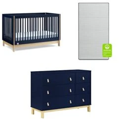 BabyGap By Delta Children Tate 4-in-1 Convertible Crib TrueSleep Crib And Toddler Mattress (Bundle), Navy/Natural 22 BabyGap By Delta Children Tate 4-in-1 Convertible Crib TrueSleep Crib And Toddler Mattress (Bundle), Navy/Natural -Delta Children Shop 41SAalQEWL