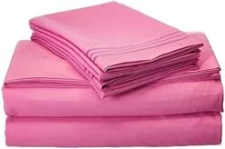 1800 Series Egyptian Quality Super Soft Wrinkle Resistant & Fade Resistant Beautiful Design On Pillowcases 4-Piece Sheet Set, Deep Pocket Up To 16inch, Full White -Delta Children Shop 41T2lHDO37L. AC