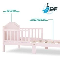 Dream On Me Sydney Toddler Bed In Blush Pink, Greenguard Gold Certified 53x29x28 Inch (Pack Of 1) -Delta Children Shop 41T382kkhjL