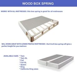 Wood Traditional Box Spring/Foundation For Mattress, King, White 19 Wood Traditional Box Spring/Foundation For Mattress, King, White -Delta Children Shop 41U3MGCsoiL 1