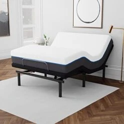 King E3 Adjustable Bed Base Frame With Head And Foot Incline, Wireless Remote Control, Easy Assembly, And 10 Year Warranty -Delta Children Shop 41UBEmrCR8L. AC