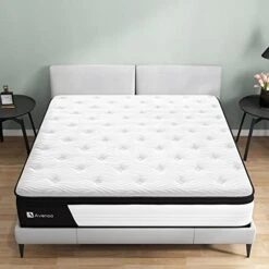 10 Inch Full Mattress, Full Hybrid Mattress, Medium Firm Mattress Full In A Box With Pocket Spring And Gel Memory Foam, Breathable Fabric, Strong Edge Support, CertiPUR-US, 100 Nights Trial