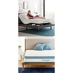 Adjustable Bed Base-Motorized Head And Foot Incline 8 Inch Memory Foam And Innerspring Hybrid Medium-Firm Feel Mattress, Full