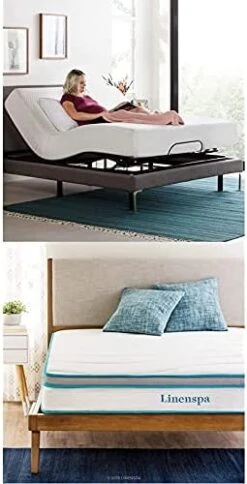 Adjustable Bed Base-Motorized Head And Foot Incline 8 Inch Memory Foam And Innerspring Hybrid Medium-Firm Feel Mattress, Full -Delta Children Shop 41VsDXluOQS. AC