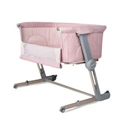 Unilove Hug Me Plus 3-in-1 Bedside Sleeper & Portable Bassinet For Newborn, Plum Pink