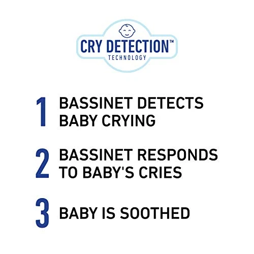 Graco Sense2Snooze Bassinet With Cry Detection Technology | Baby Bassinet Detects And Responds To Baby's Cries To Help Soothe Back To Sleep, Ellison , 19 D X 26 W X 41 H Inch (Pack Of 1) 4 Graco Sense2Snooze Bassinet With Cry Detection Technology | Baby Bassinet Detects And Responds To Baby's Cries To Help Soothe Back To Sleep, Ellison , 19 D X 26 W X 41 H Inch (Pack Of 1) - Image 2
