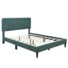 Droom Set Queen Size Upholstered Platform Bed Frame With Two Nightstands And One Storage Bench Ottoman 4-Piece Bedroom Sets For Adults Teens, Green 2 Droom Set Queen Size Upholstered Platform Bed Frame With Two Nightstands And One Storage Bench Ottoman 4-Piece Bedroom Sets For Adults Teens, Green -Delta Children Shop 41WCIdQEdoL