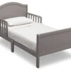 Delta Children Bennett Wood Toddler Bed - Greenguard Gold Certified, Grey -Delta Children Shop 41WEilFxOhL