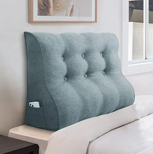 Ergonomics Headboard For Full Size Bed, Button Tufted Padded Headboards, Portable Dorm Room Head Boards No Need To Assembly Grey Linen 17 Ergonomics Headboard For Full Size Bed, Button Tufted Padded Headboards, Portable Dorm Room Head Boards No Need To Assembly Grey Linen - Image 15