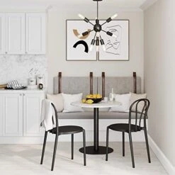 Harlow Modern Wall Mount Hanging Upholstered Headboard, Queen, Gray With Brown Faux Leather Straps -Delta Children Shop 41Wzb2UoGSL