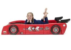 Delta Children Grand Prix Race Car Toddler & Twin Bed - Made In USA, Red -Delta Children Shop 41X1EZEll1L